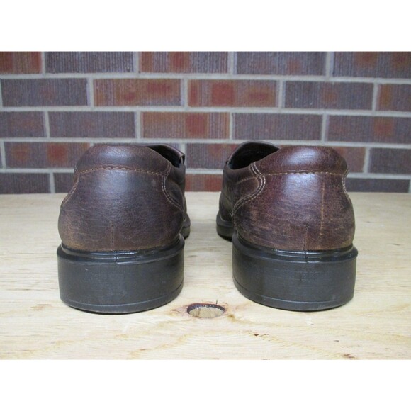 Ecco Loafers Mens 10 Brown Leather Moccasin Slip On Driving Shoes EU 44 main image 7